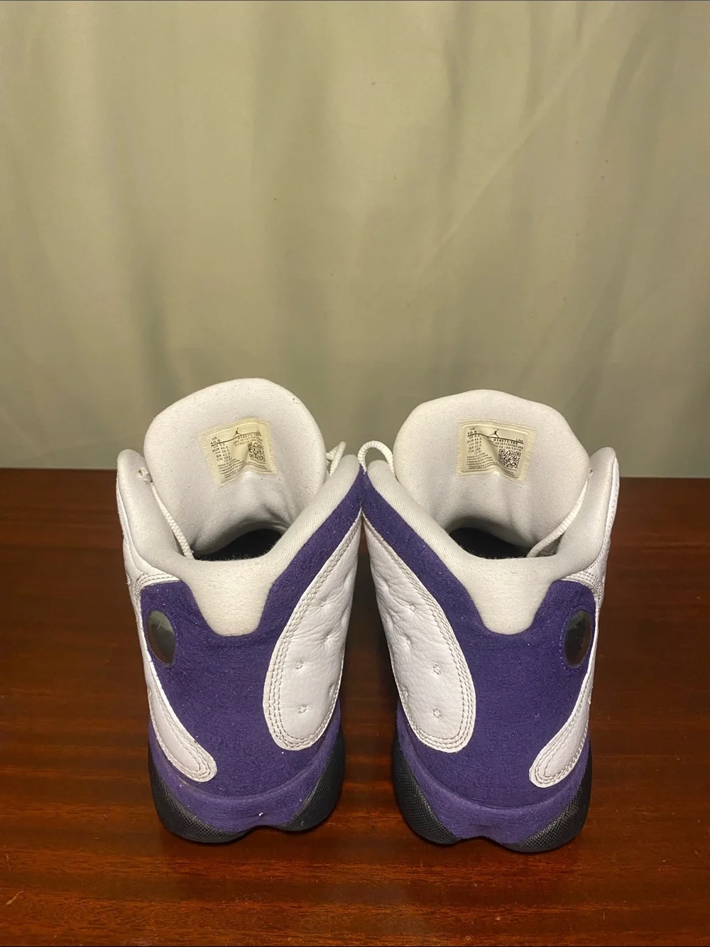 Nike Air Jordan 13 Retro Lakers White Purple size 10.5 Used